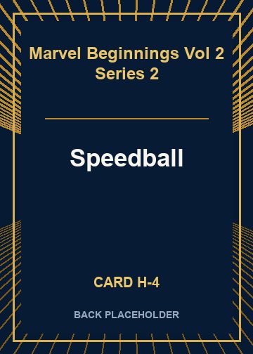 Speedball back card image