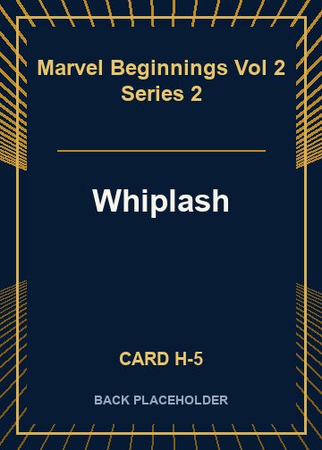 Whiplash back card image