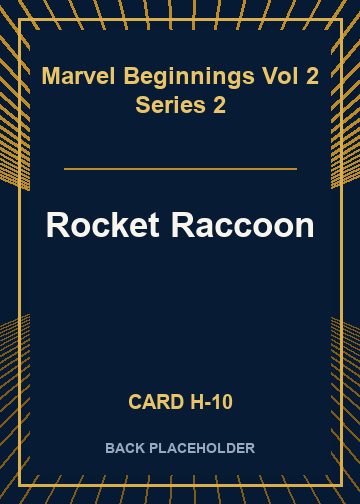 Rocket Raccoon back card image