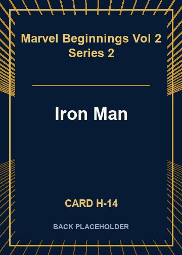 Iron Man back card image