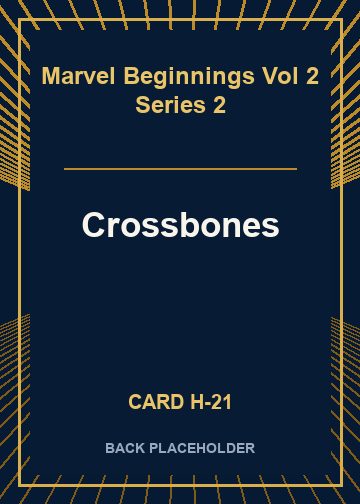 Crossbones back card image