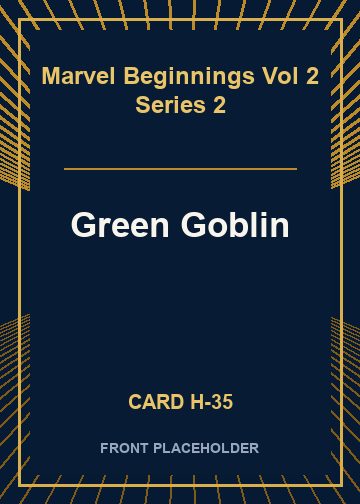 Green Goblin front card image