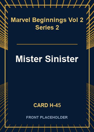 Mister Sinister card thumbnail