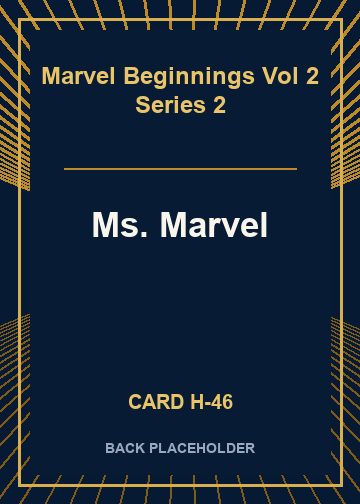 Ms. Marvel back card image