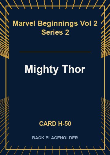 Mighty Thor back card image