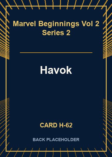 Havok back card image