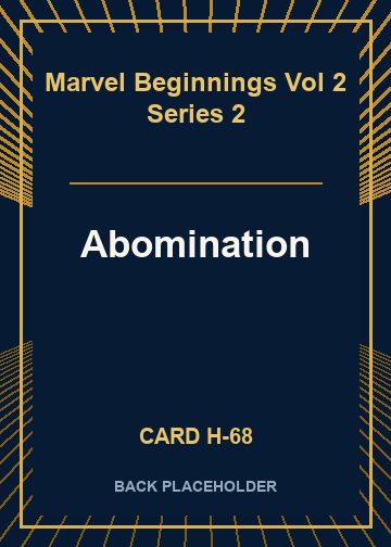 Abomination back card image