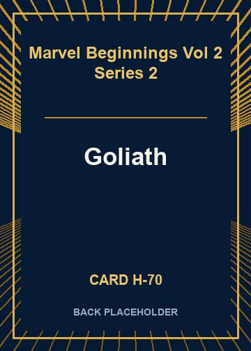 Goliath back card image