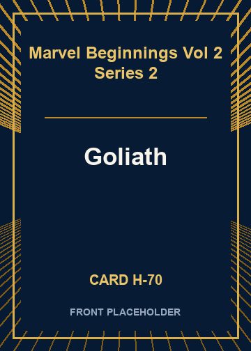Goliath front card image