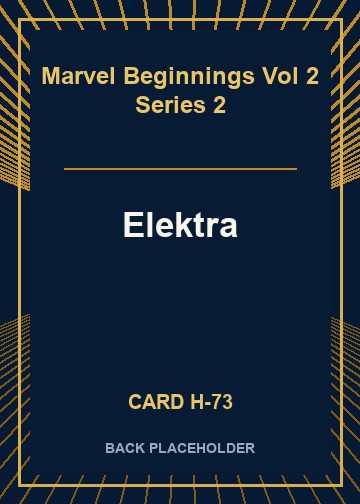 Elektra back card image