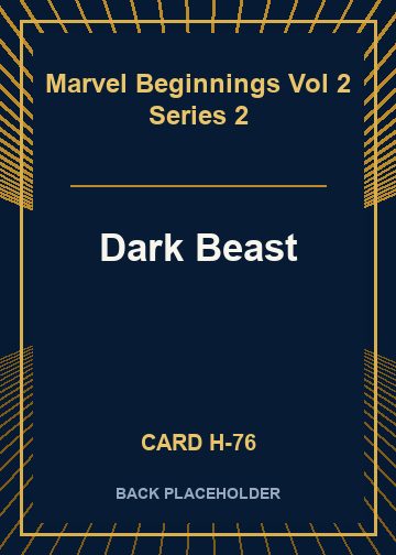 Dark Beast back card image