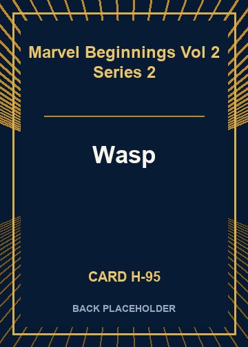 Wasp back card image