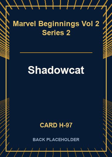 Shadowcat back card image