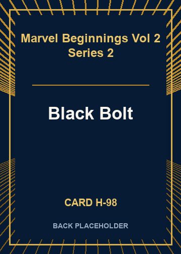 Black Bolt back card image