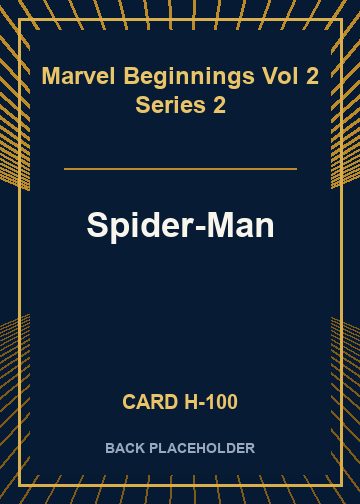 Spider-Man back card image