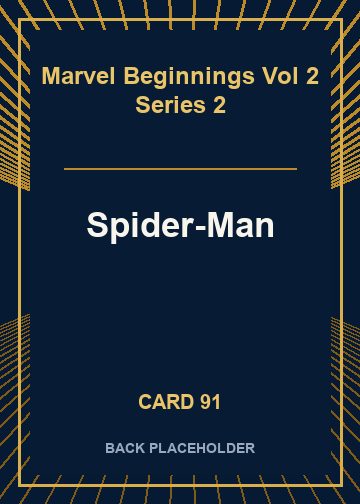 Spider-Man back card image