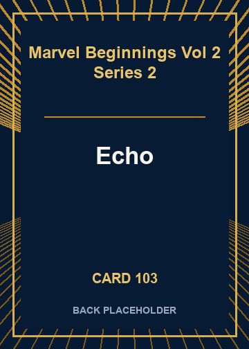 Echo back card image