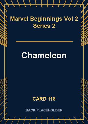 Chameleon back card image