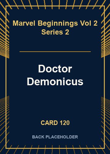 Doctor Demonicus back card image