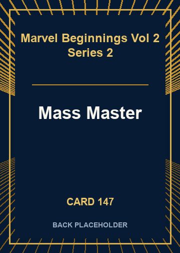 Mass Master back card image