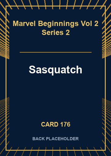 Sasquatch back card image