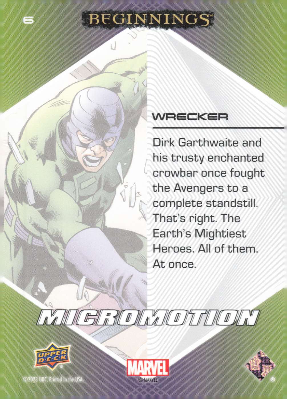 Wrecker back card image
