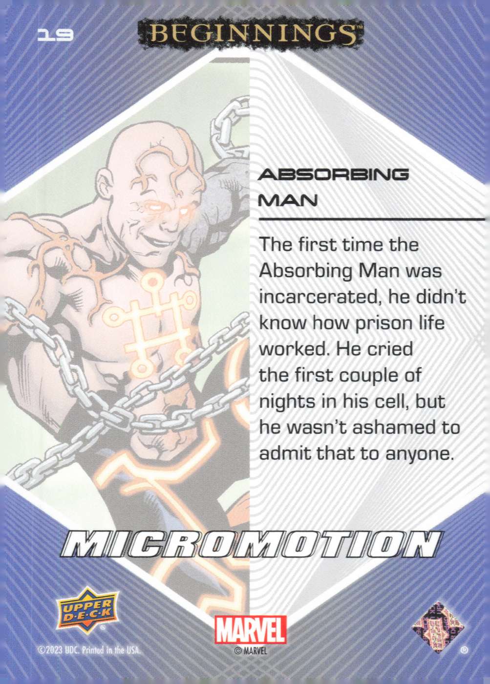 Absorbing Man back card image