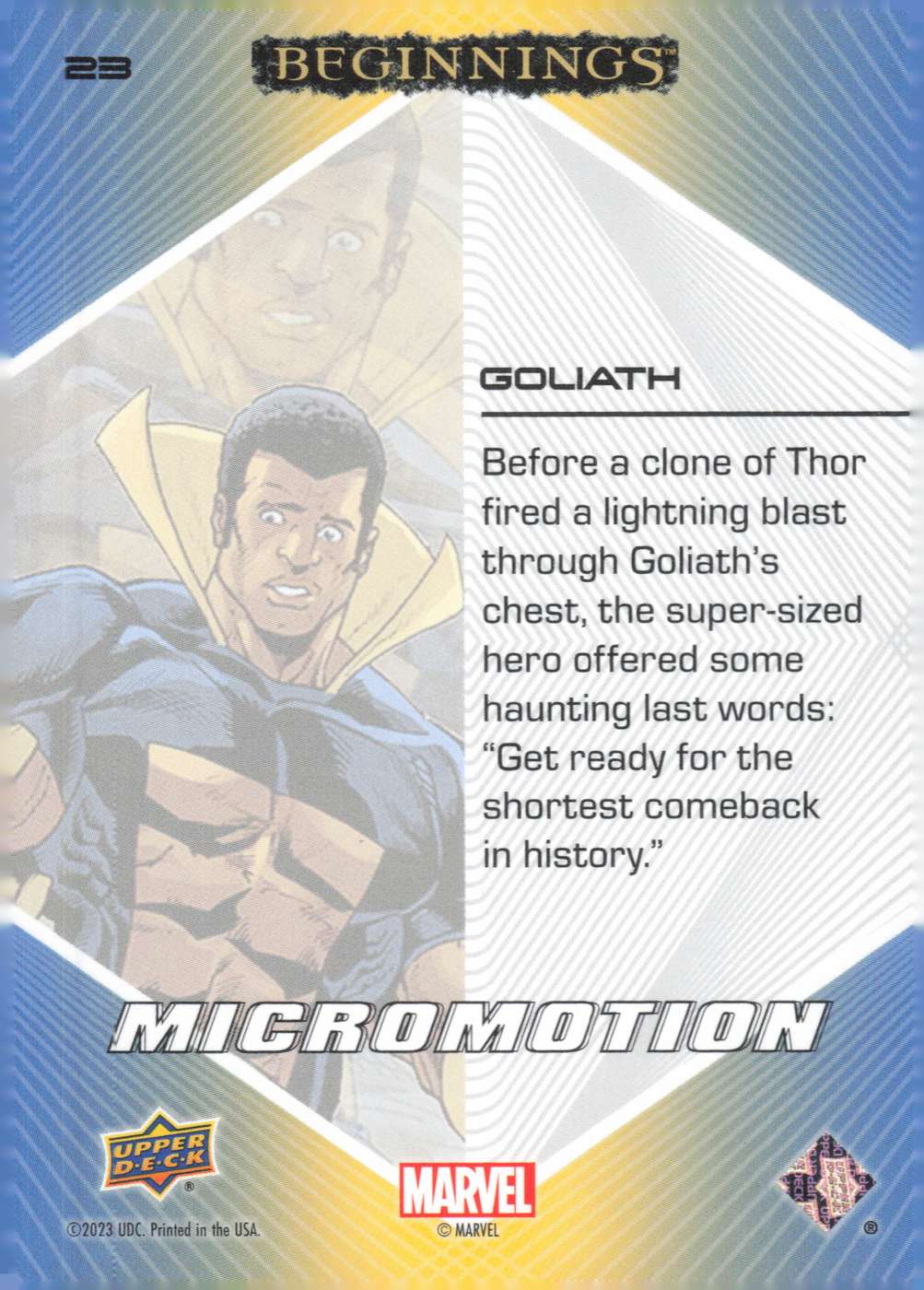 Goliath back card image