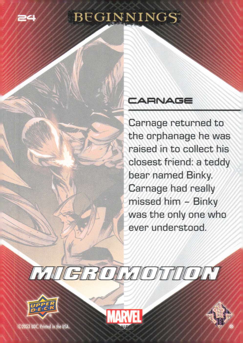 Carnage back card image