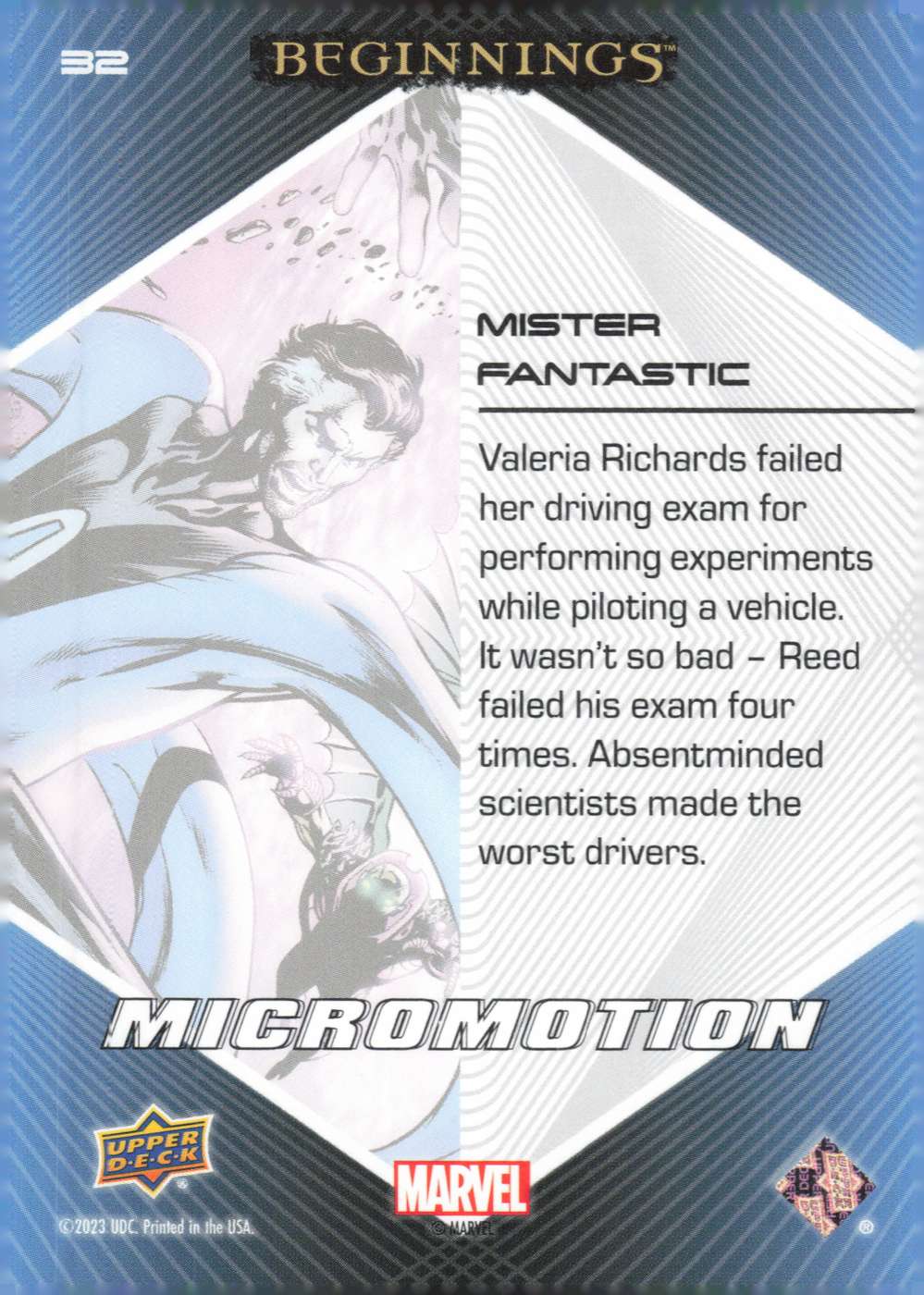 Mister Fantastic back card image