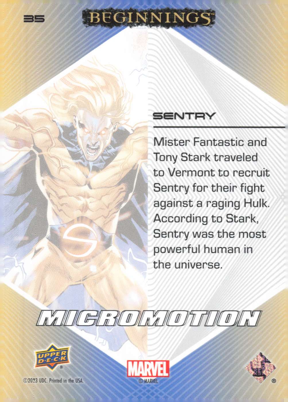 Sentry back card image