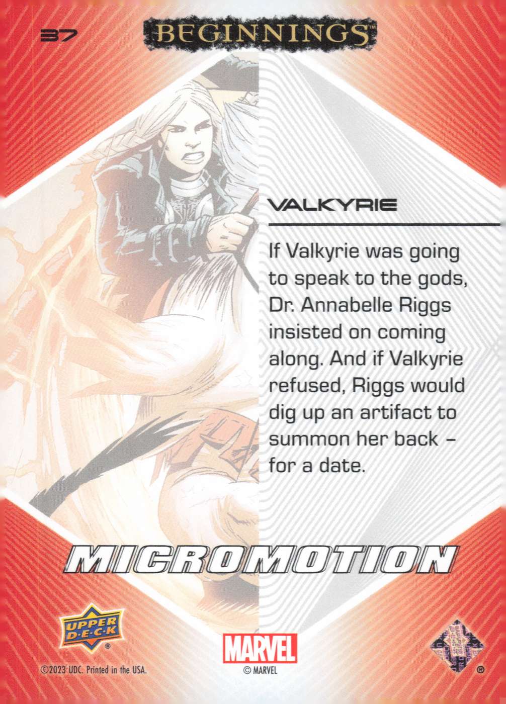 Valkyrie back card image