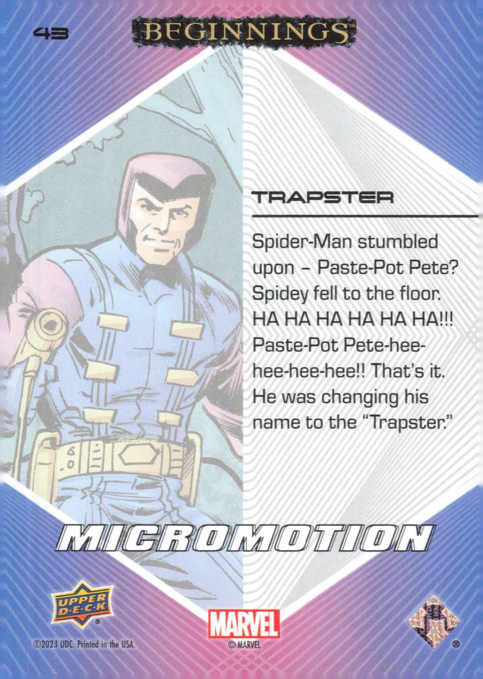 Trapster back card image
