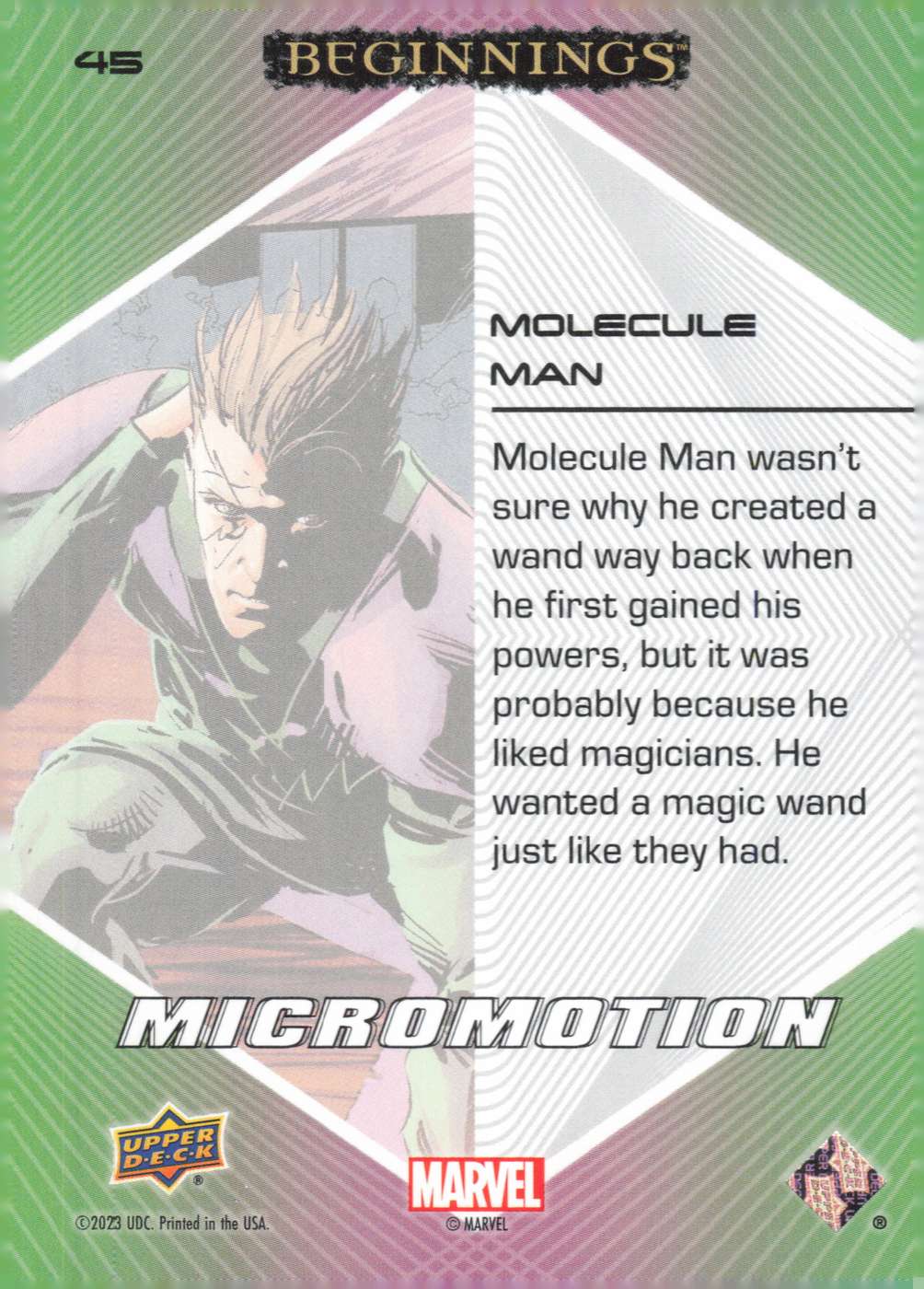 Molecule Man back card image