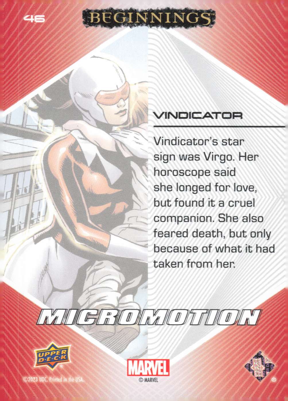 Vindicator back card image