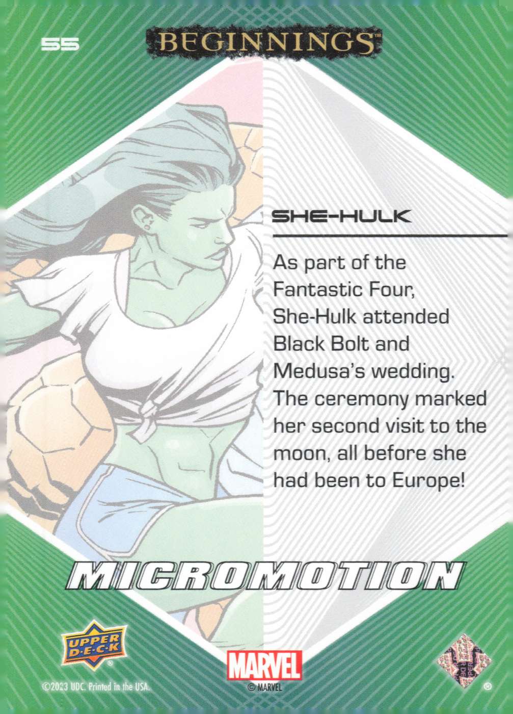 She-Hulk back card image