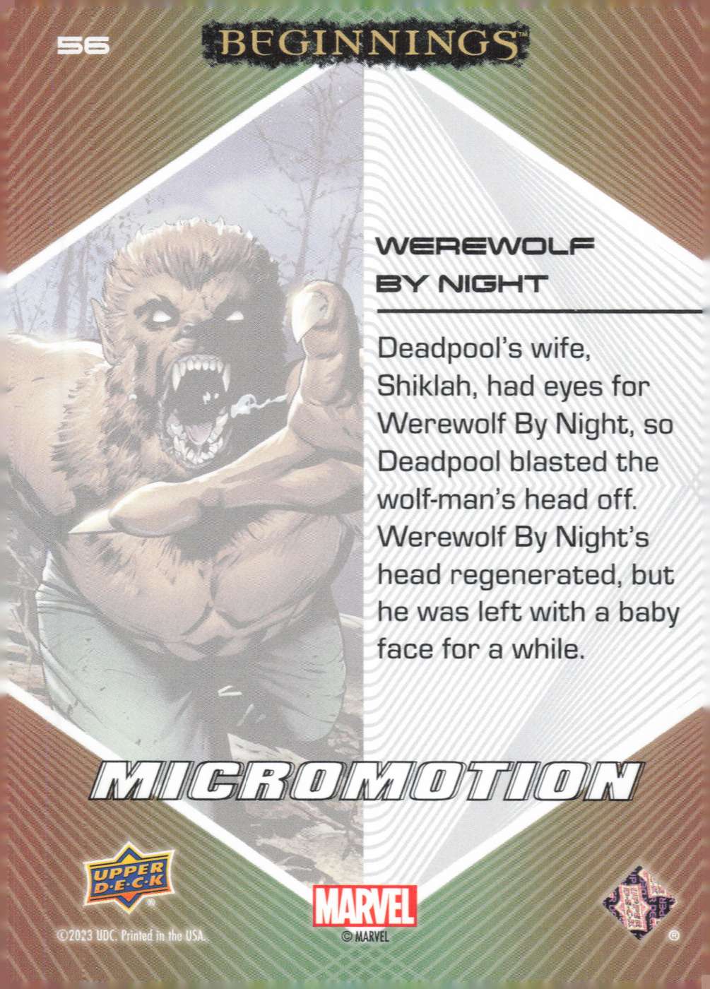 Werewolf By Night back card image