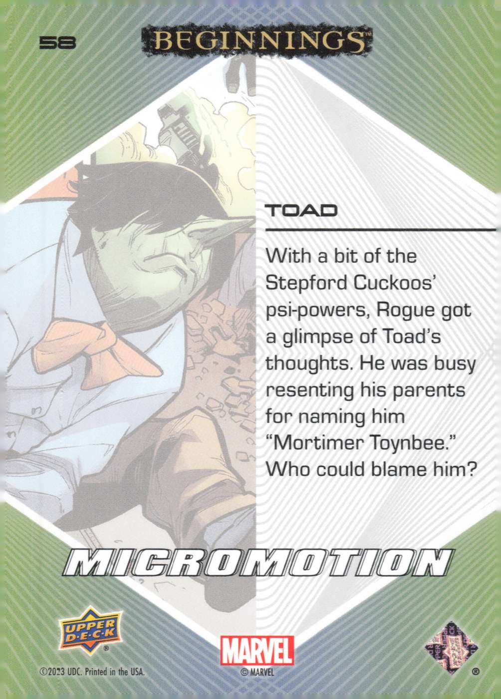 Toad back card image