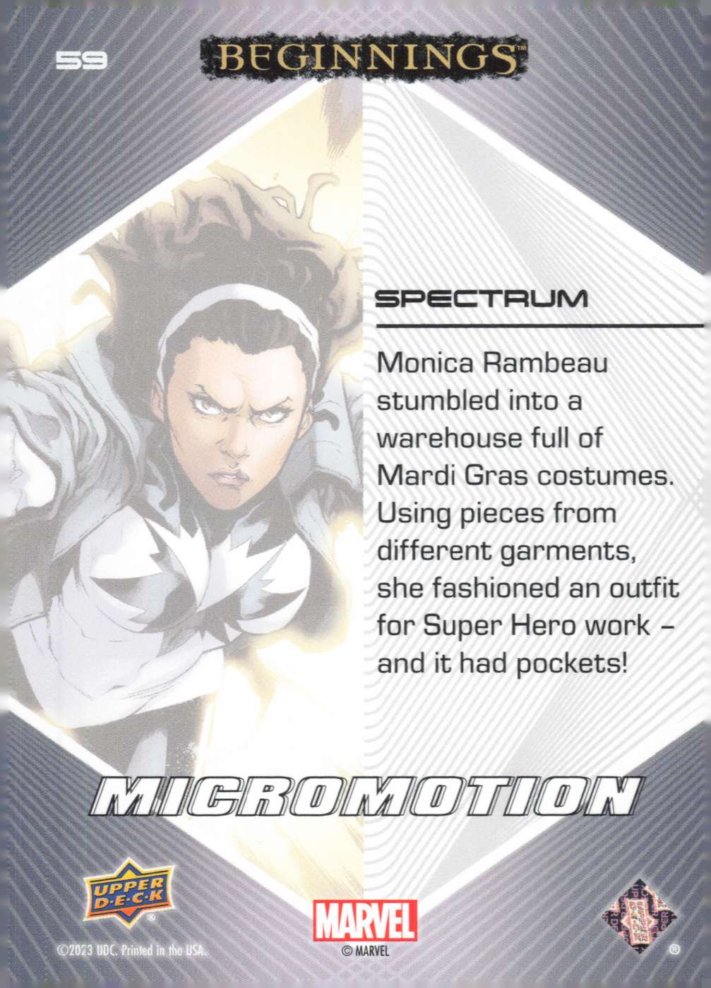 Spectrum back card image
