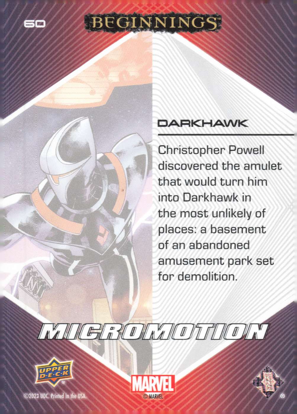 Darkhawk back card image