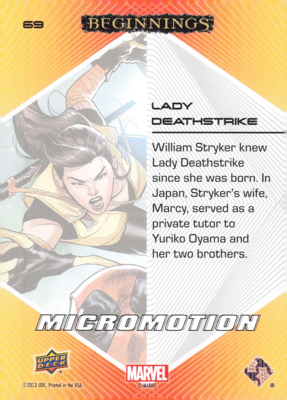 Lady Deathstrike back card image