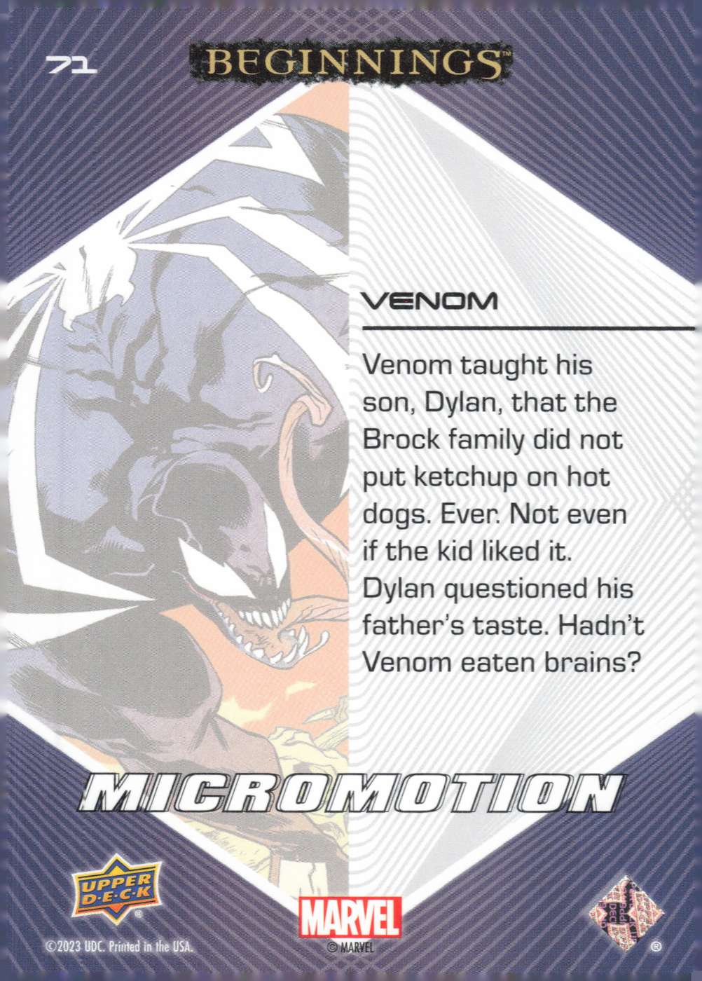 Venom back card image