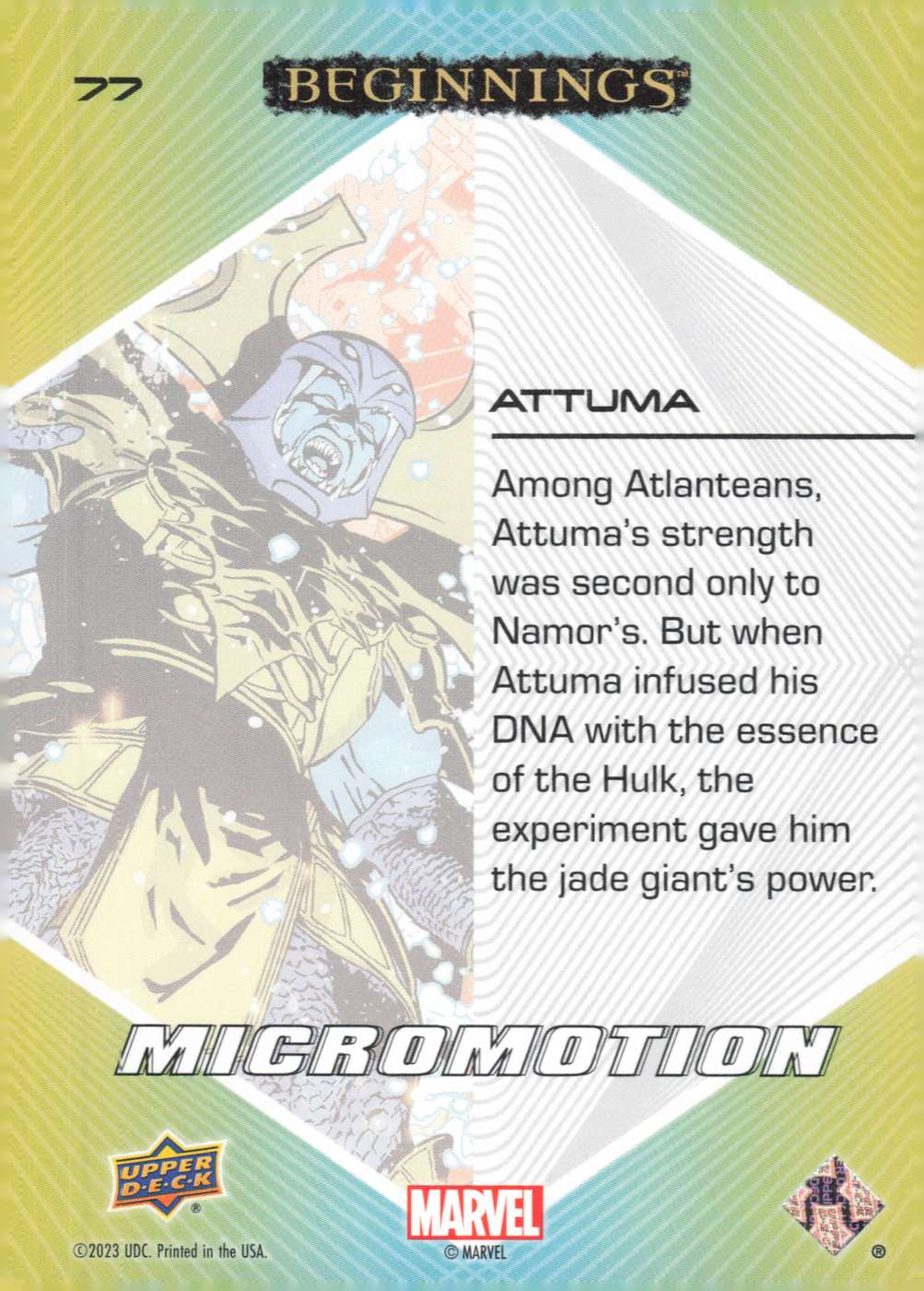 Attuma back card image