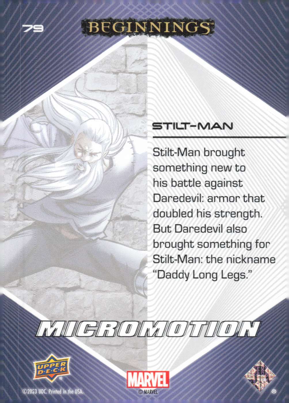 Stilt-Man back card image
