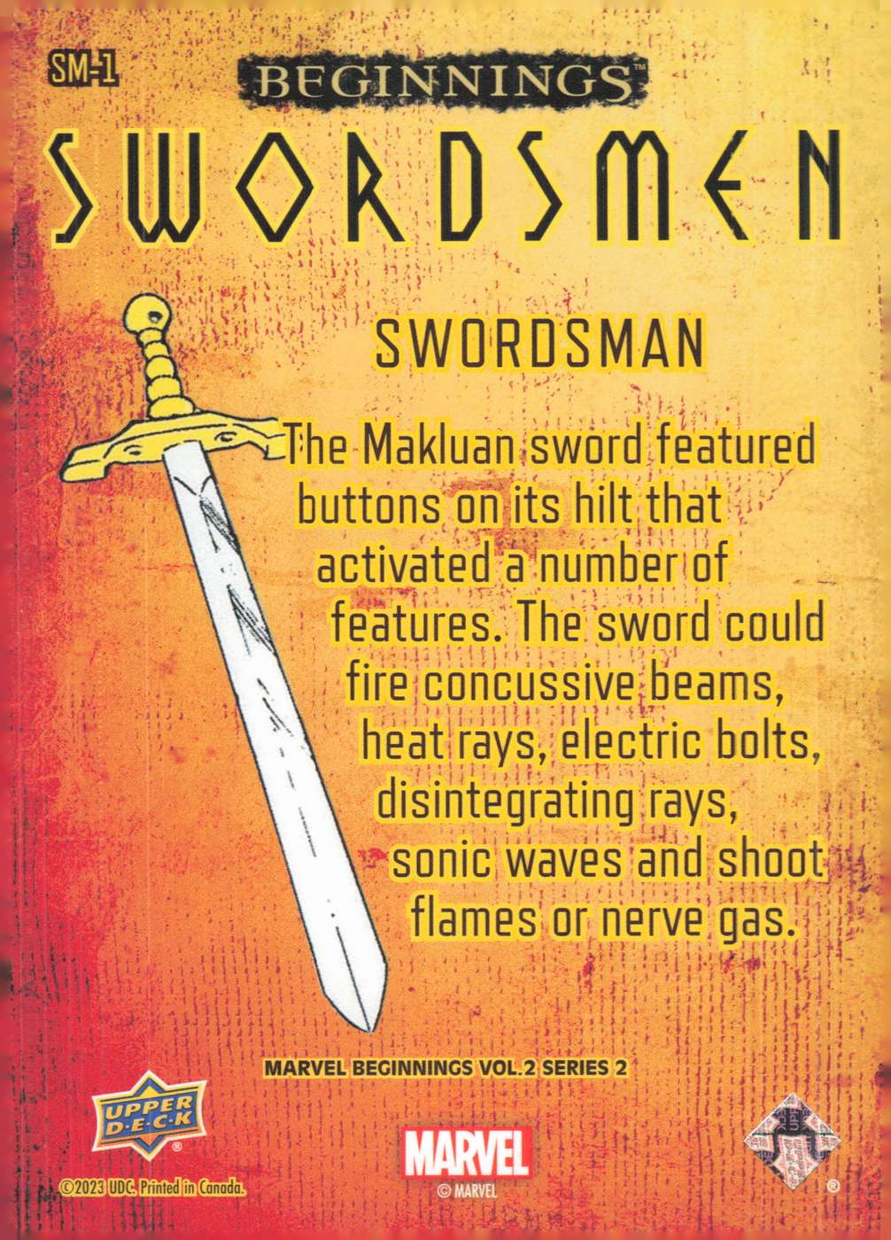 Swordsman back card image