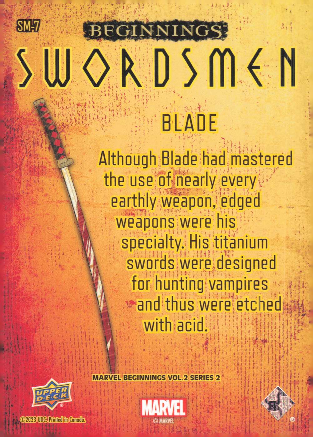Blade back card image