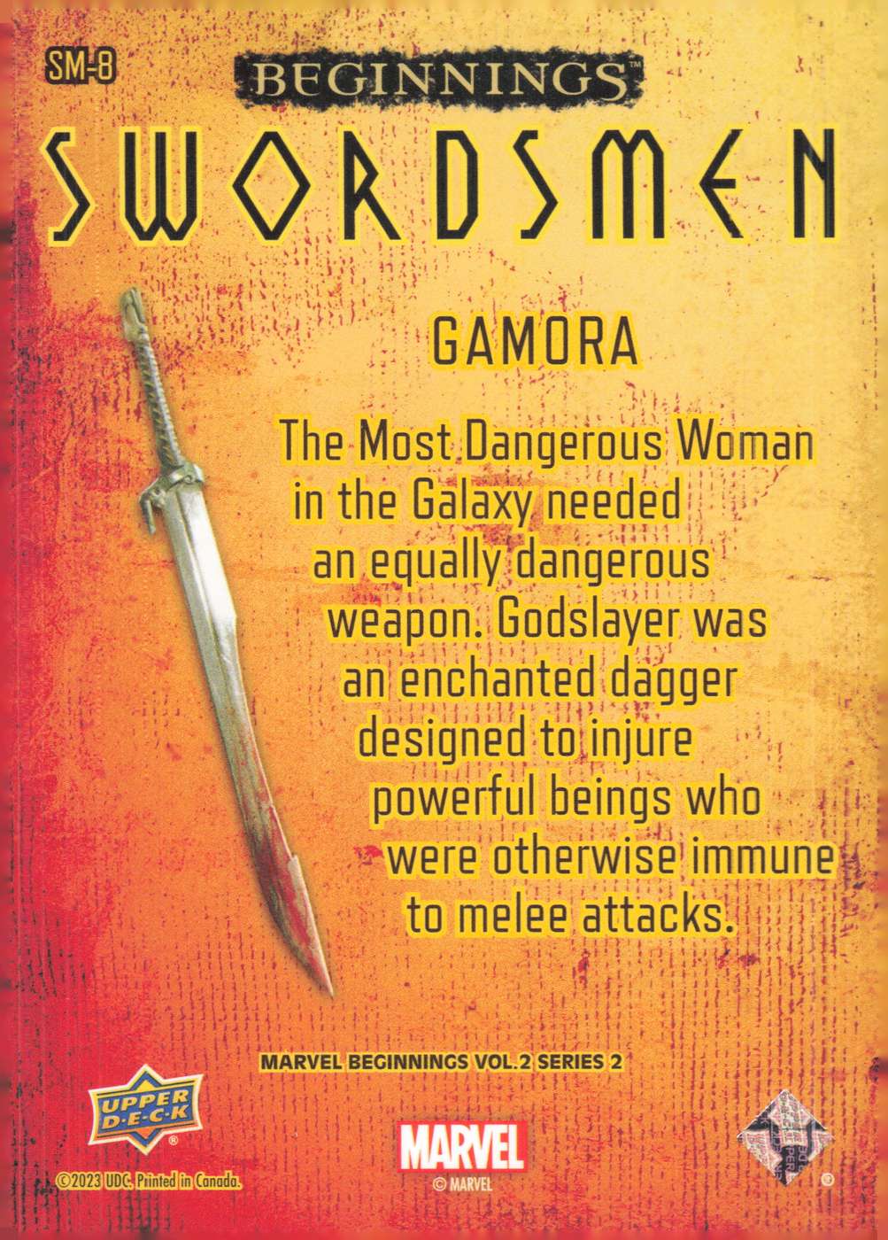 Gamora back card image