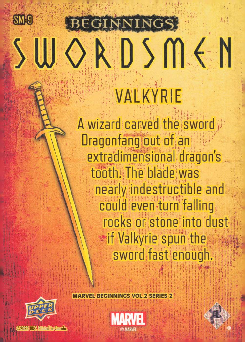 Valkyrie back card image