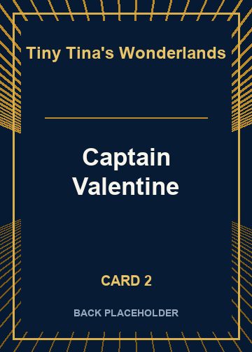 Captain Valentine back artwork