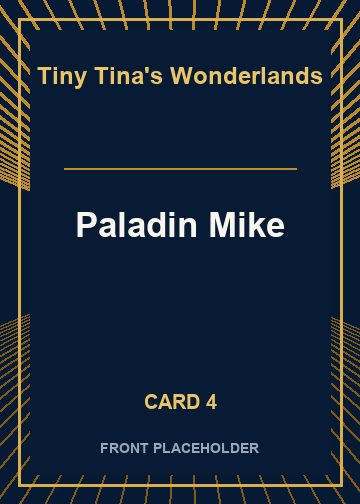 Paladin Mike front artwork